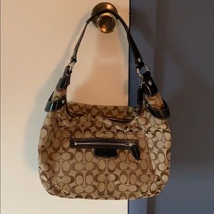 Coach signature hobo shoulder bag